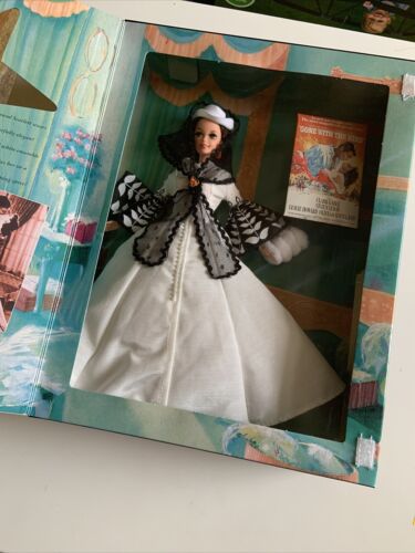 Barbie As Scarlett O’hara In Gone With The Wind Doll White And Black Dress