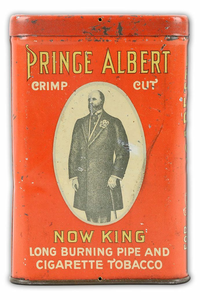 Prince Albert Tobacco Can Shaped 17" Heavy Duty Usa Made Metal Advertising Sign