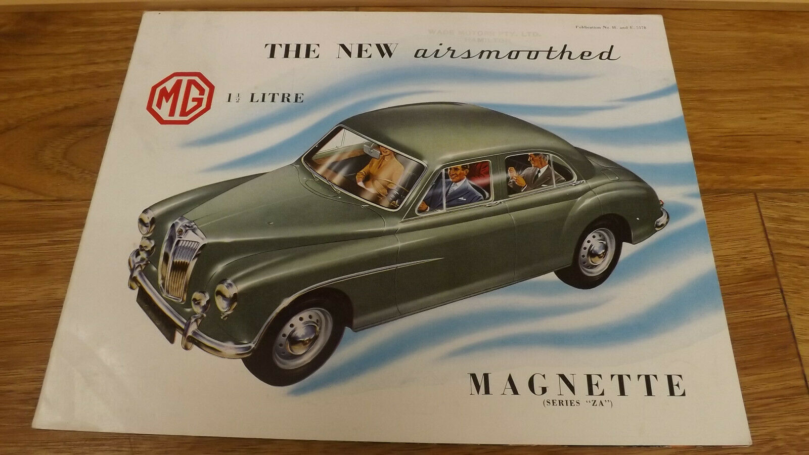 Mg Magnette Series Za & Saloon Fold-out Poster Dealer Sales Brochure