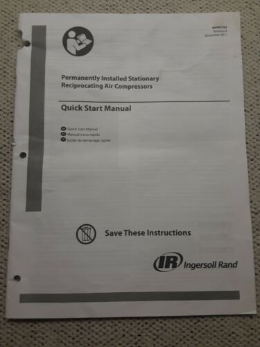 Ingersoll Rand Stationary Reciprocating Air Compressor Quick Start Manual