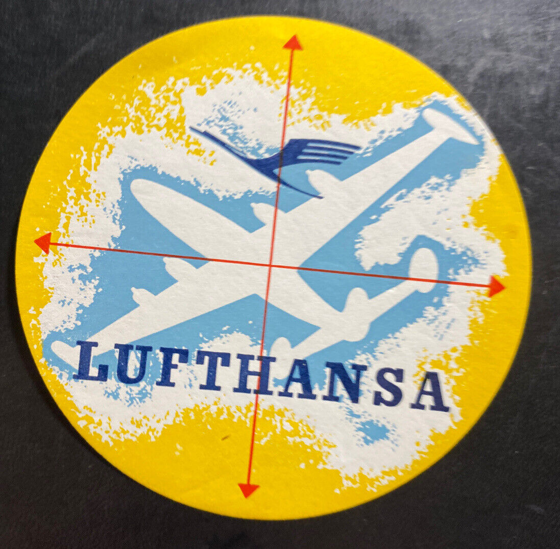 Mint Air Baggage Label Lufthansa Airways Round