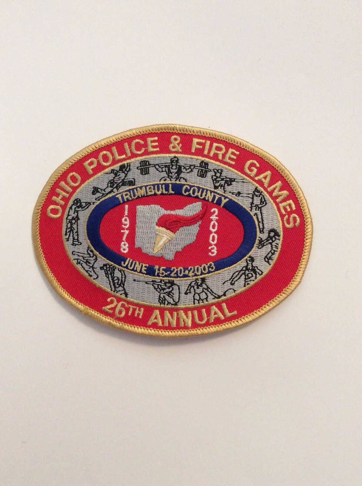 Ohio Police And Fire Games 26th Annual 2003 Patch