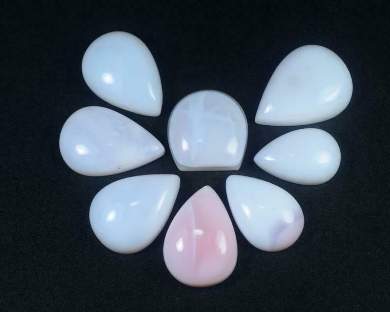 Gorgeous Pink Opal Cabochon Unique Collection Loose Gemstone Lot 113cts #1801