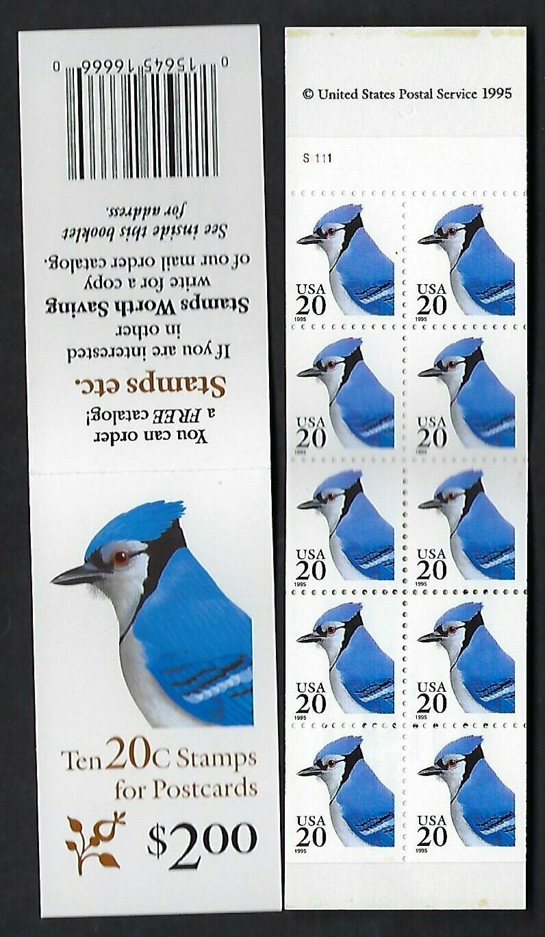 2483a Mnh Booklet Of 10, 20-cent Blue Jay Stamps - Cv $9.00