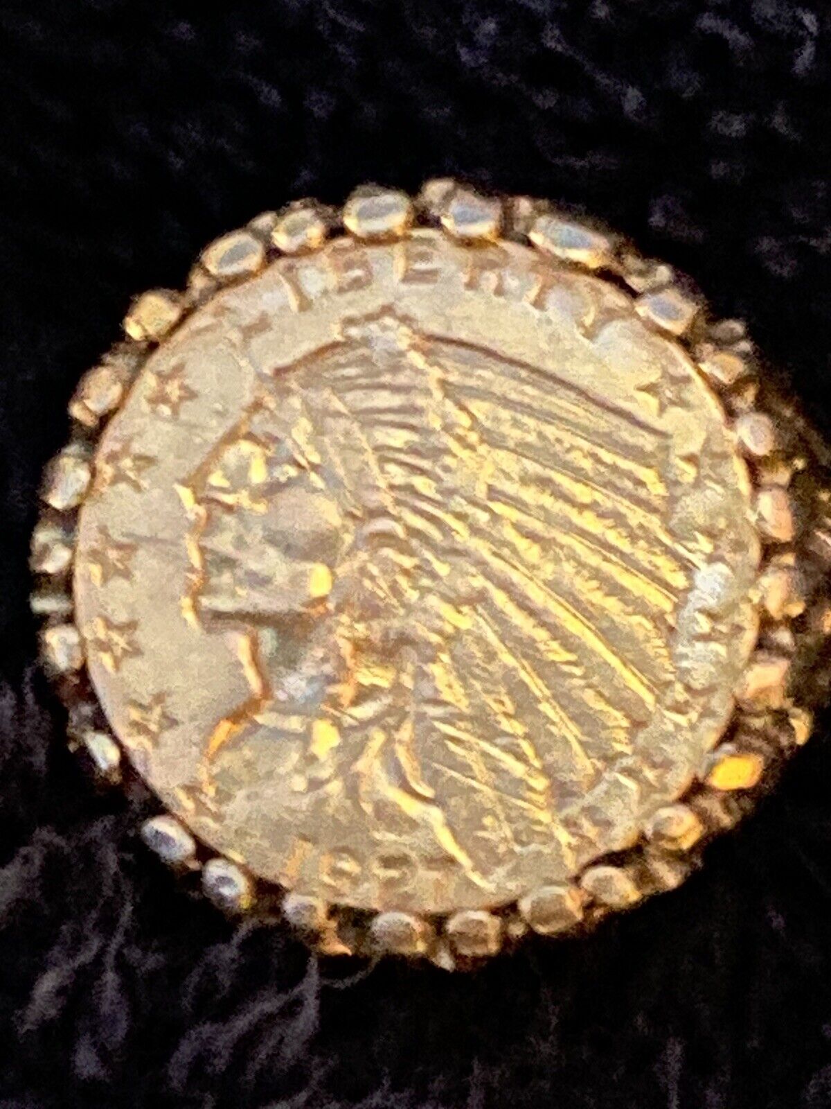 1927 2.5 Dollar Gold Coin Ring