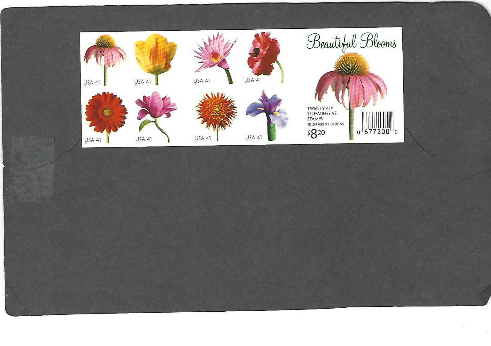 #4176-85 41c Beautiful Blooms Pane Of 20 Stamps Mnh Unfolded