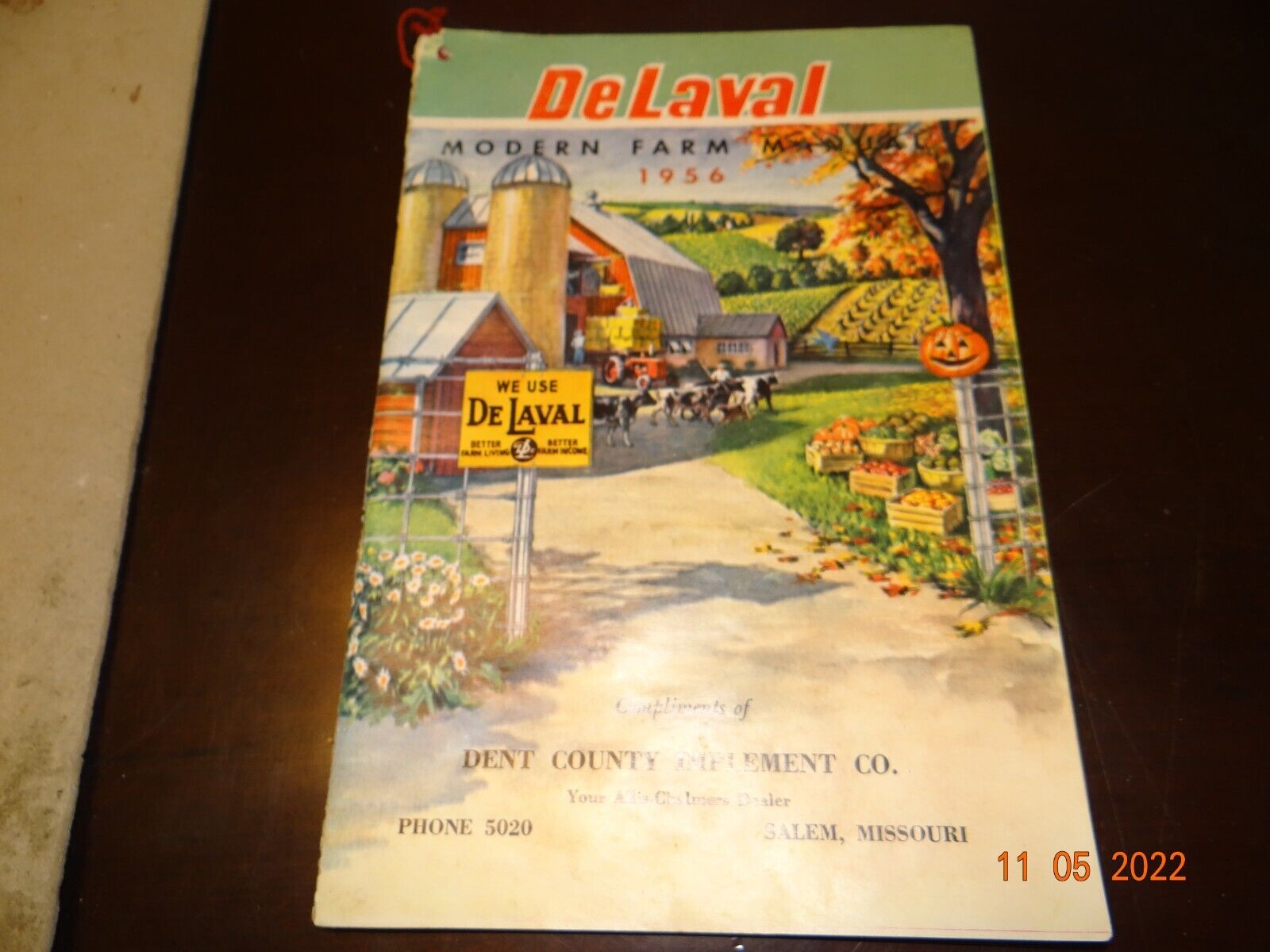 1956 De Laval Modern Farm Manual Booklet Dent Implement Salem Mo Allis-chalmers