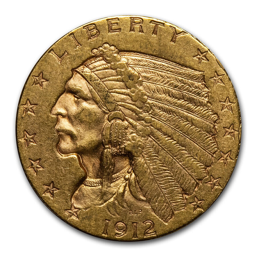 1912 $2.50 Indian Gold Quarter Eagle Xf - Sku#30487