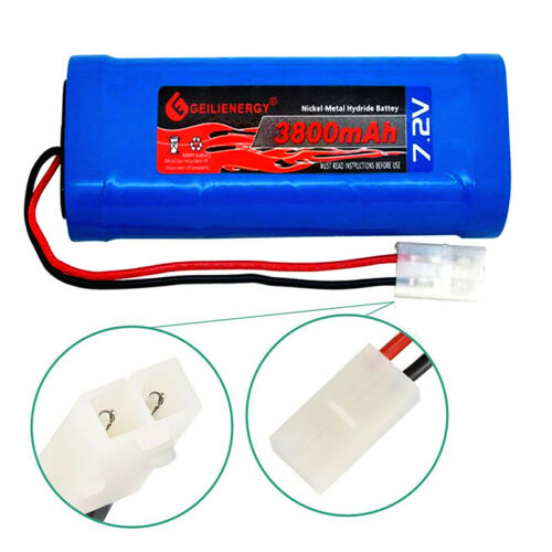 1pcs 7.2v 3800mah Ni-mh Rc Rechargeable Battery With Standard Tamiya Plug Usa