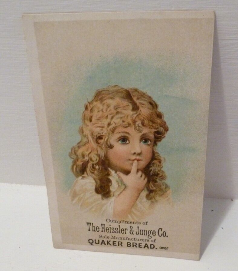 Trade Card The Heissler & Junge Co. Quaker Bread