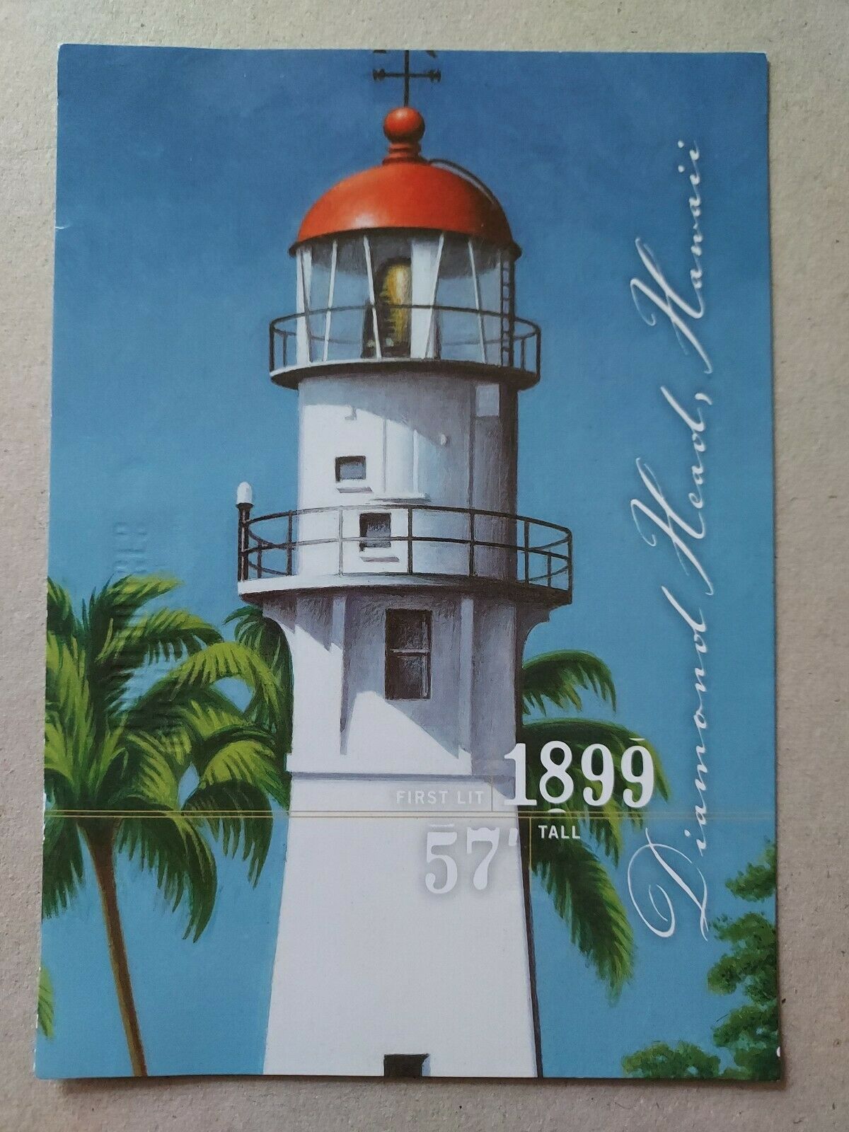 Us  2007 Diamond Head Lighthouse 26c Postal Cards Fdi