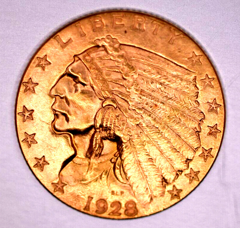 1928 Indian Head $2.50 Quarter Eagle | Gold | Outstanding Coin | No Reserve