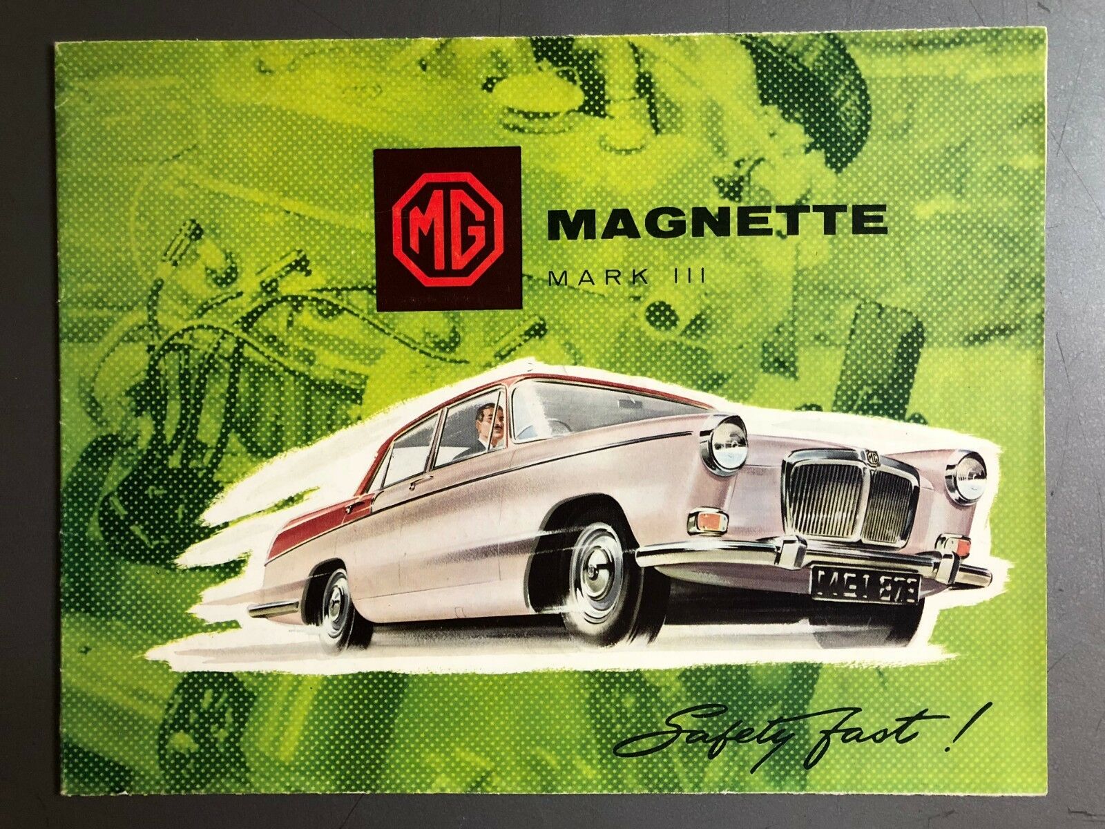 1959 Mg Magnette Sedan Showroom Advertising Sales Folder Brochure Rare!! Awesome