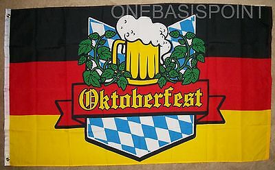 3'x5' Oktoberfest Germany Flag Beer Party Bavaria German Banner Munich Drink 3x5
