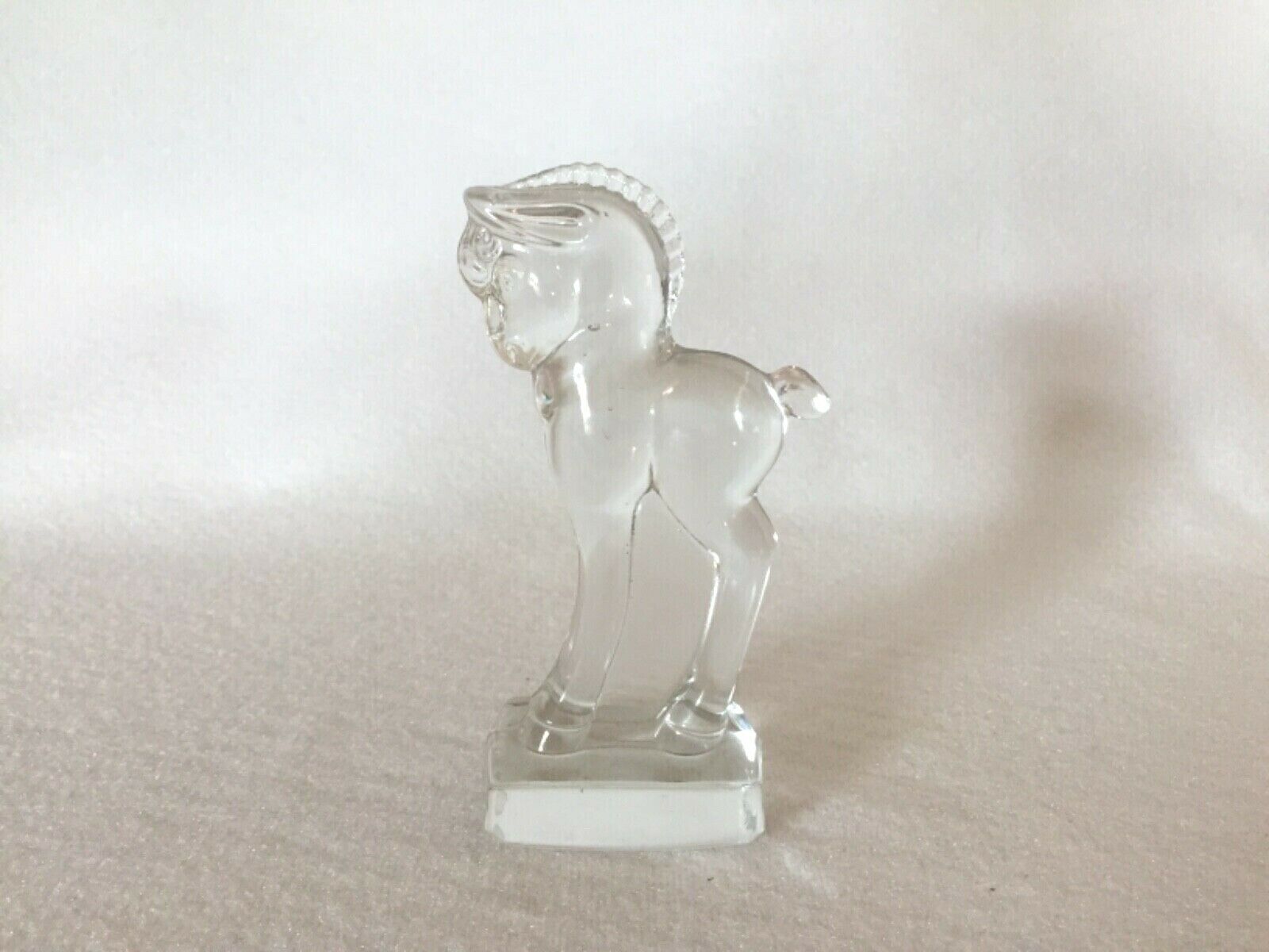 Heisey By Imperial Glass Crystal Standing Colt Pony Horse Figurine