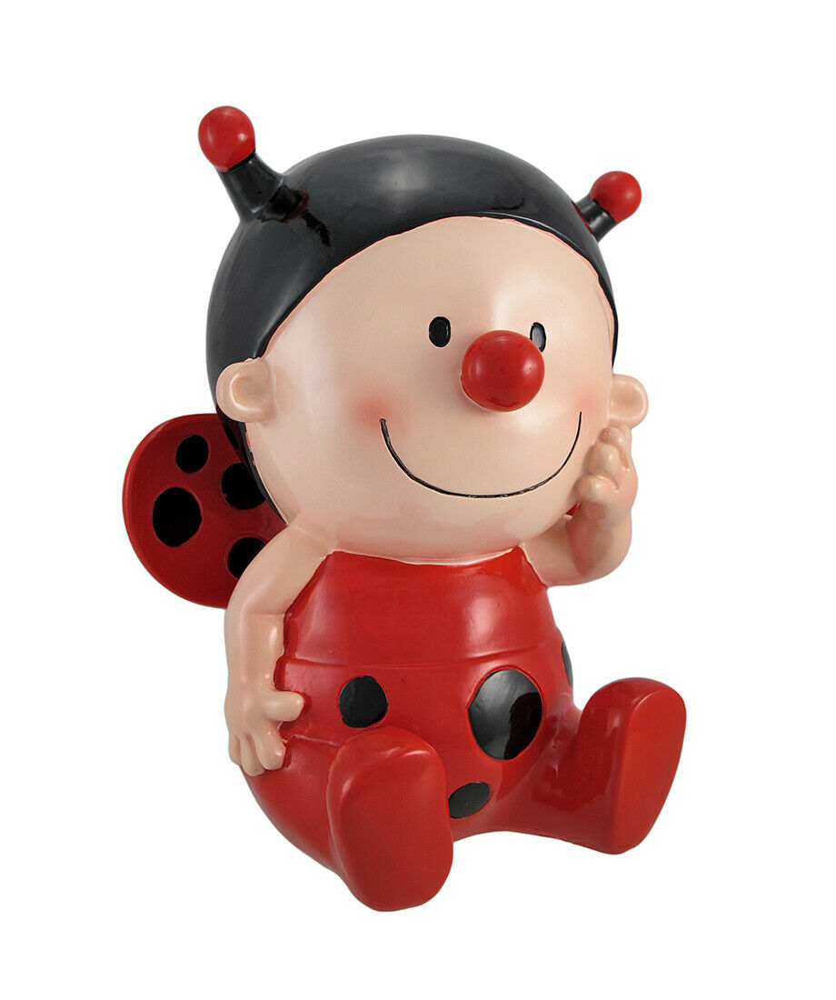 Scratch & Dent Sweet Little Lady Bug Baby Coin Bank 10 In.