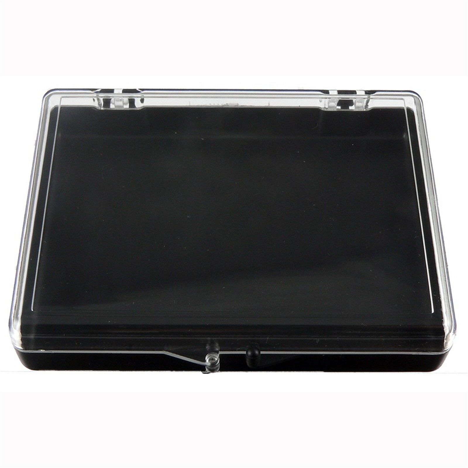 Blank Plastic Lapel Pin Hinged Presentation Display Case Box 3 15/16 X 2 15/16