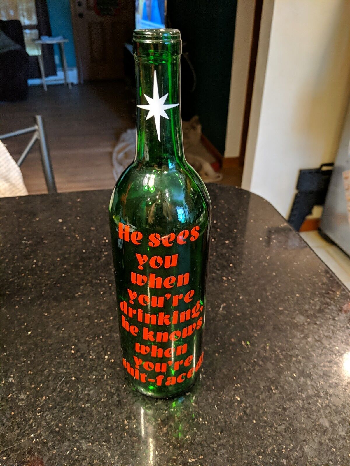 Decorative Wine Bottle Christmas