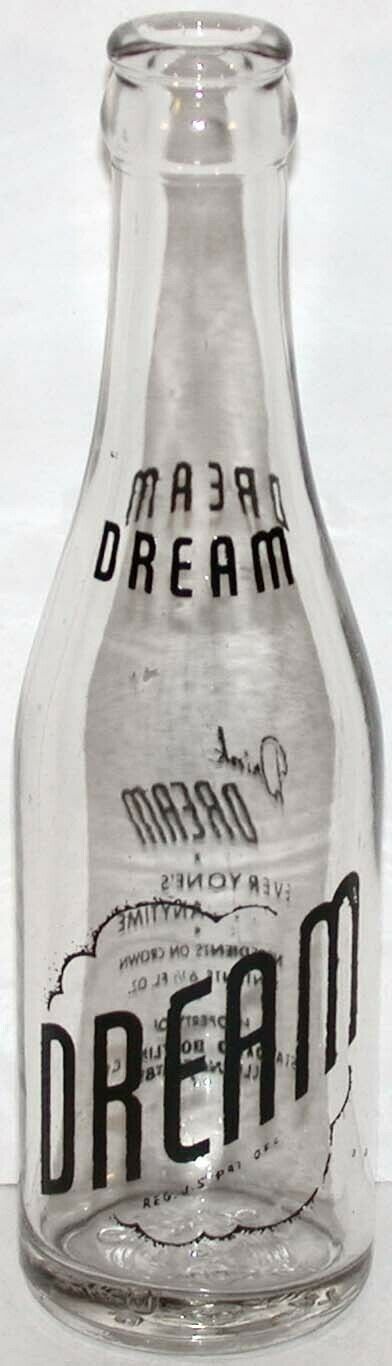 Vintage Soda Pop Bottle Dream 1947 Standard Bottling Co Alliance Nebraska N-mint