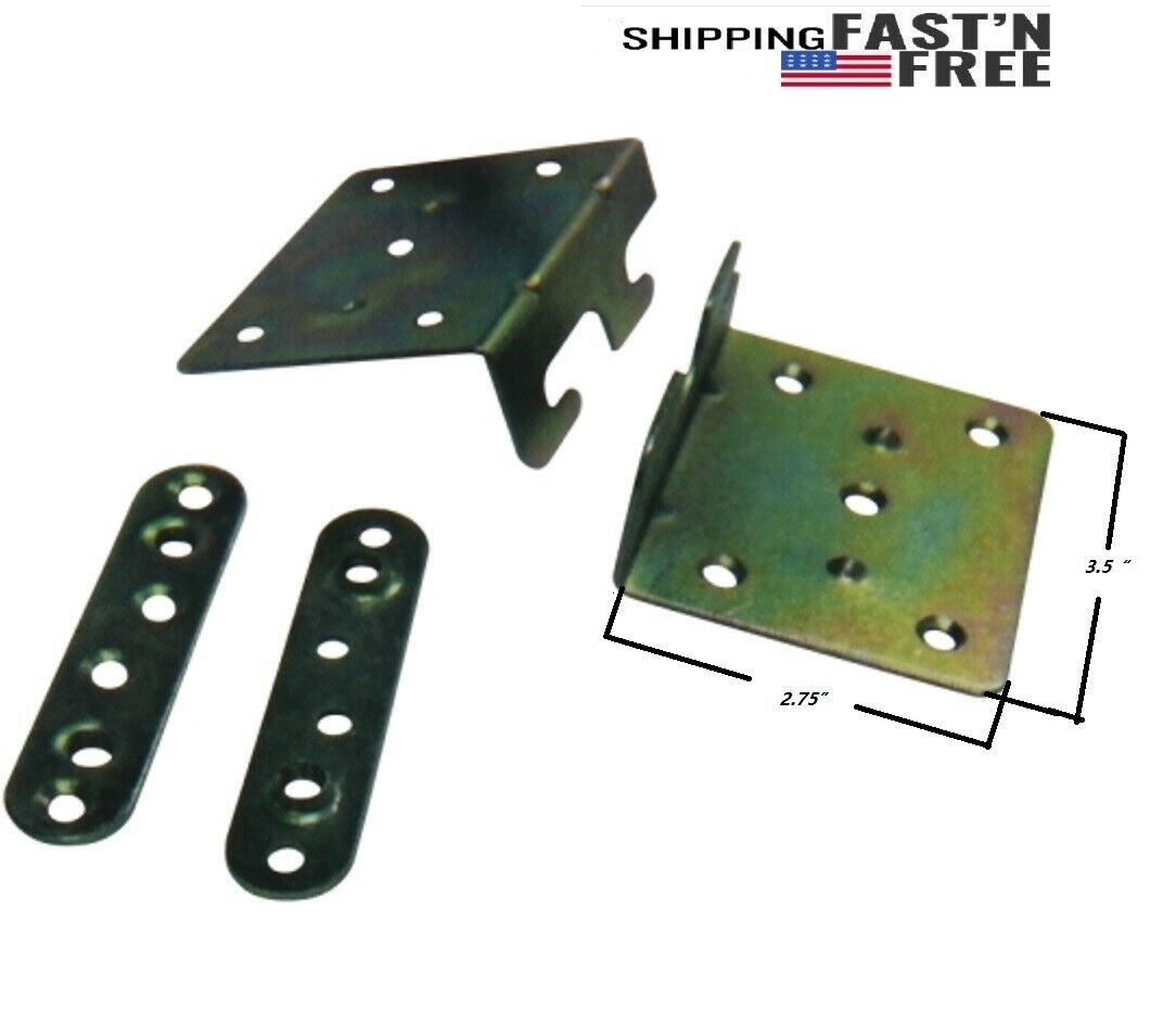 Bed Rail Fittings Brackets Hinge  For Bed Frames Headboard Footboard (for 1 Bed)