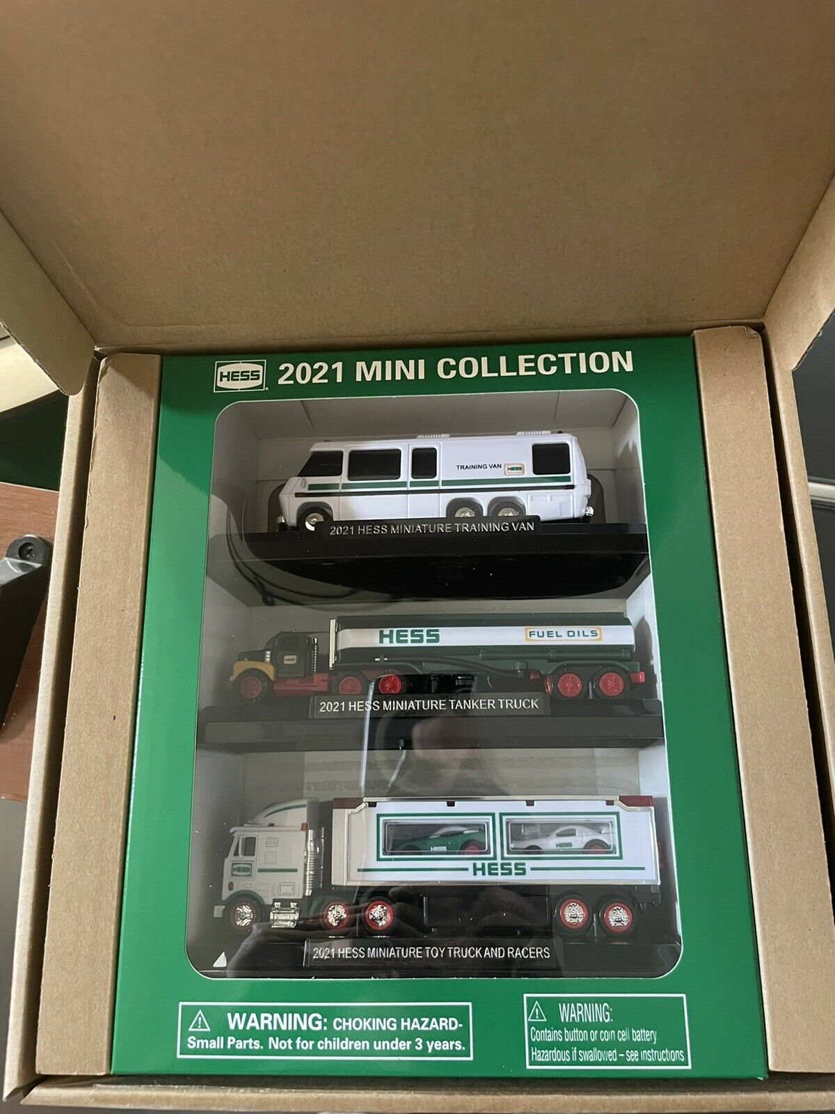 2021 Hess Truck Mini 3 Truck Collection - Limited Edition - With Shipping Box