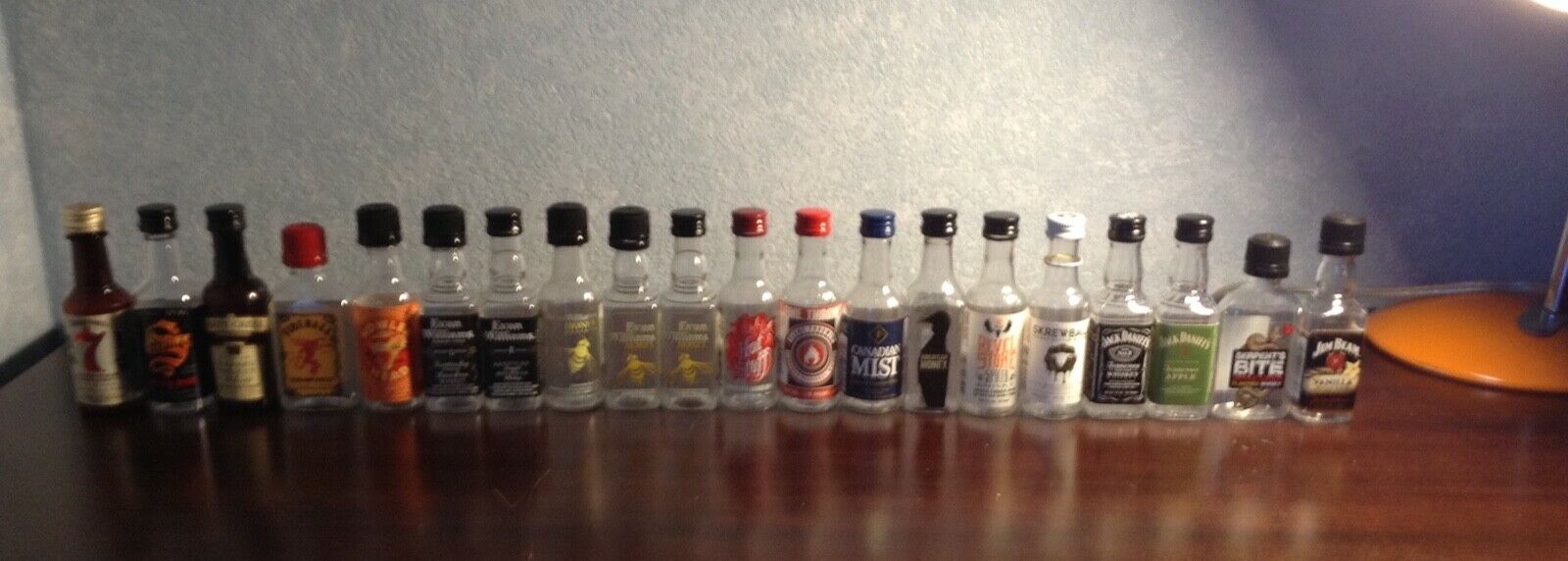 Set Of 20 Assorted Miniature Plastic Whiskey Bottles (all Empty, 50ml)