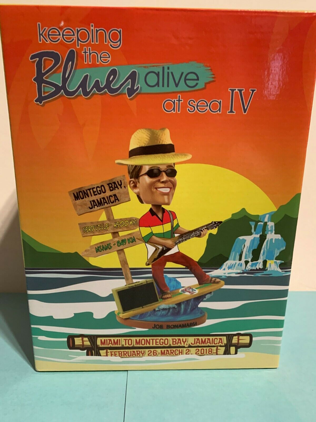 Nib - Joe Bonamassa Keeping The Blues Alive At Sea Iv Collectors Ed. Bobble Head