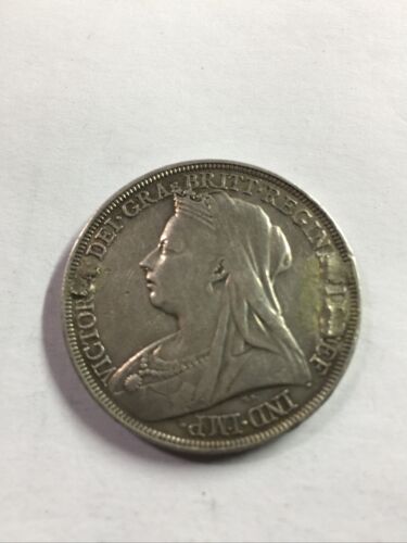 1896 Great Britain Crown Silver Coin
