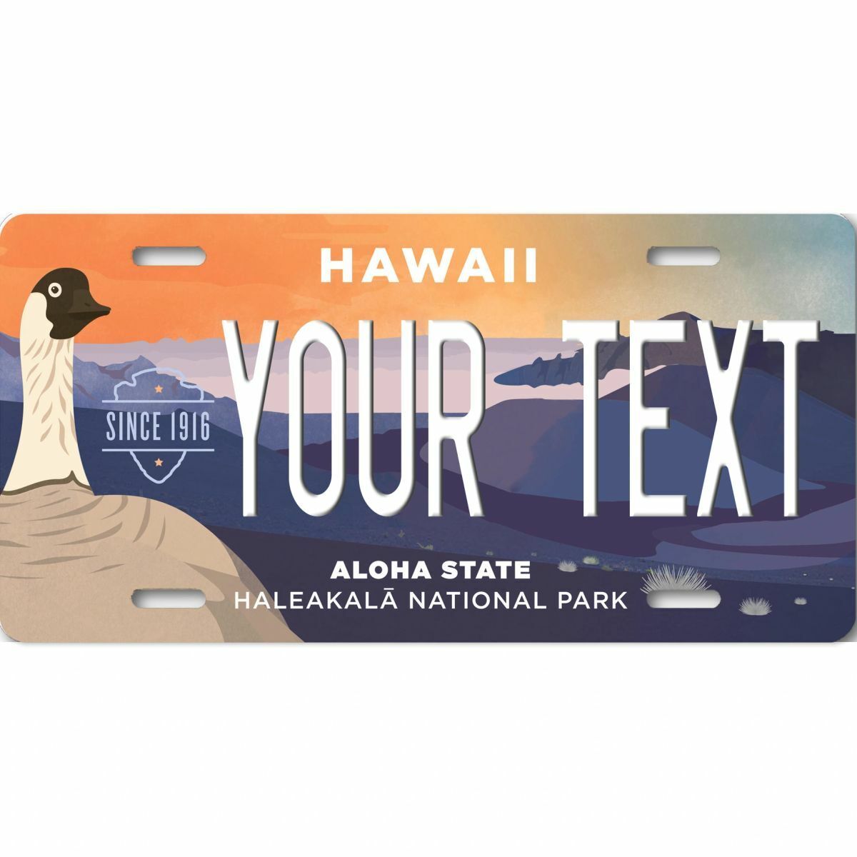 2000s Hawaii Haleakala National Park Custom License Plate Tag Personal Any Text