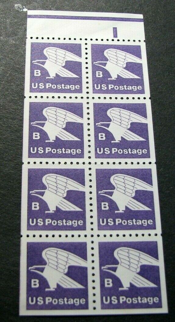 Us Booklet Panes Scott# 1819a Eagle  Mnh  Pane Of  8 (see Note)  L328