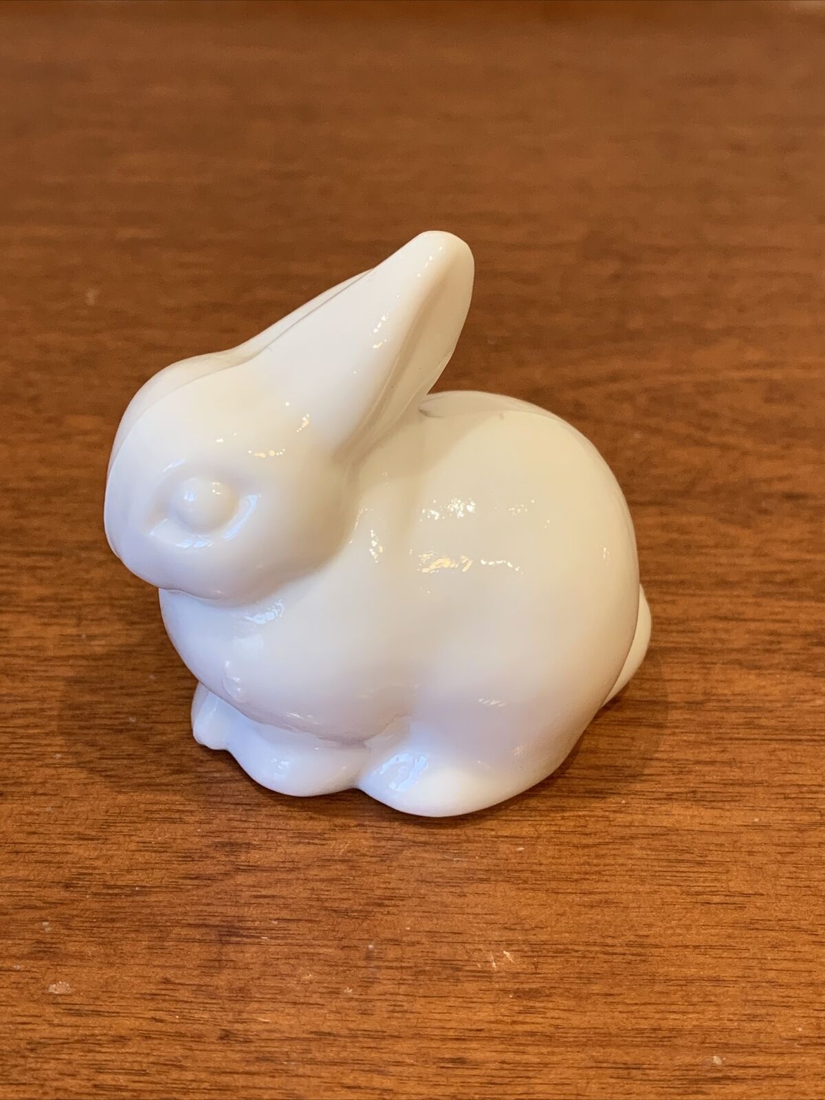 Heisey By Imperial Glass Milk White Bunny Rabbit Paperweight