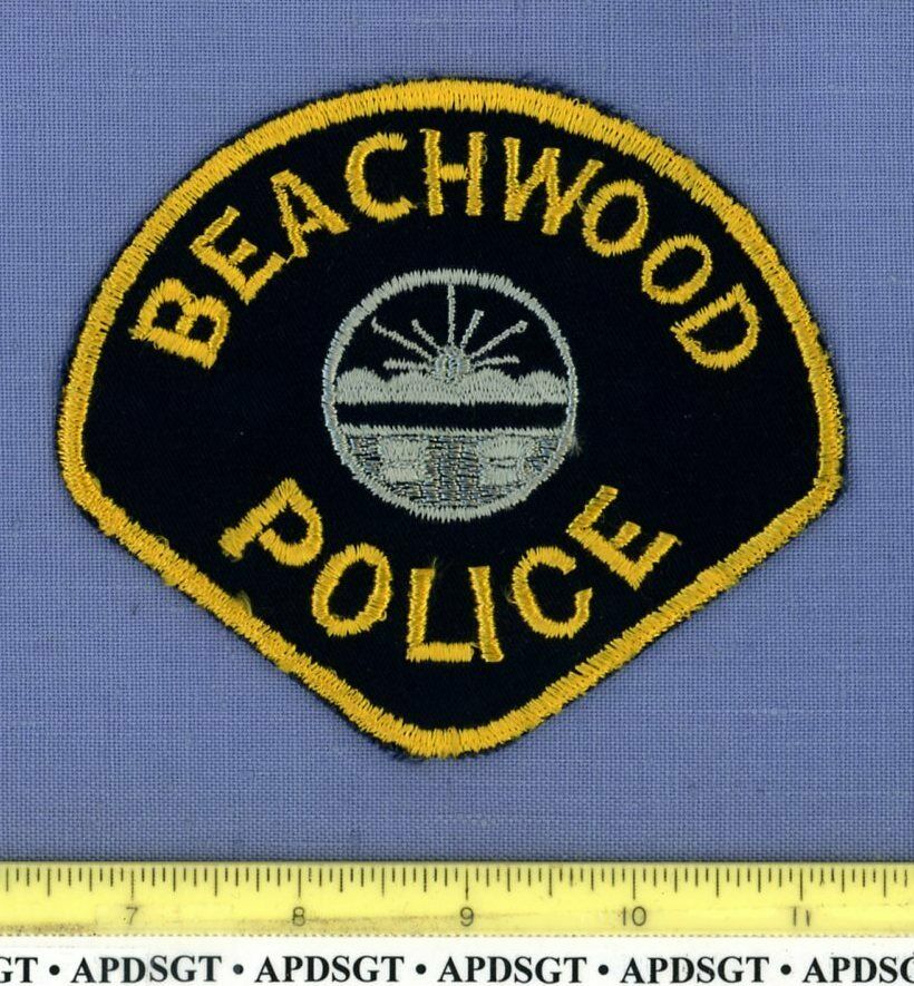 Beachwood Ohio #1 (old Vintage) Ohio Sheriff Police Patch Cheesecloth