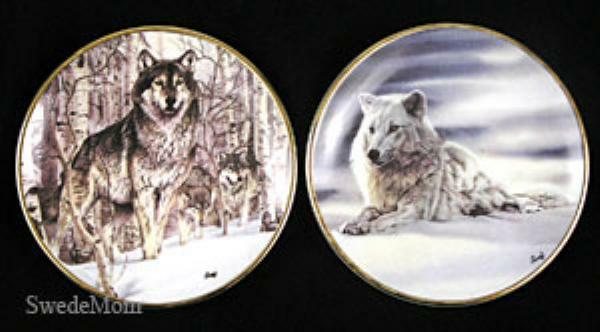 2  Mini Wolf Plates Al Agnew A Second Glance & Solitude
