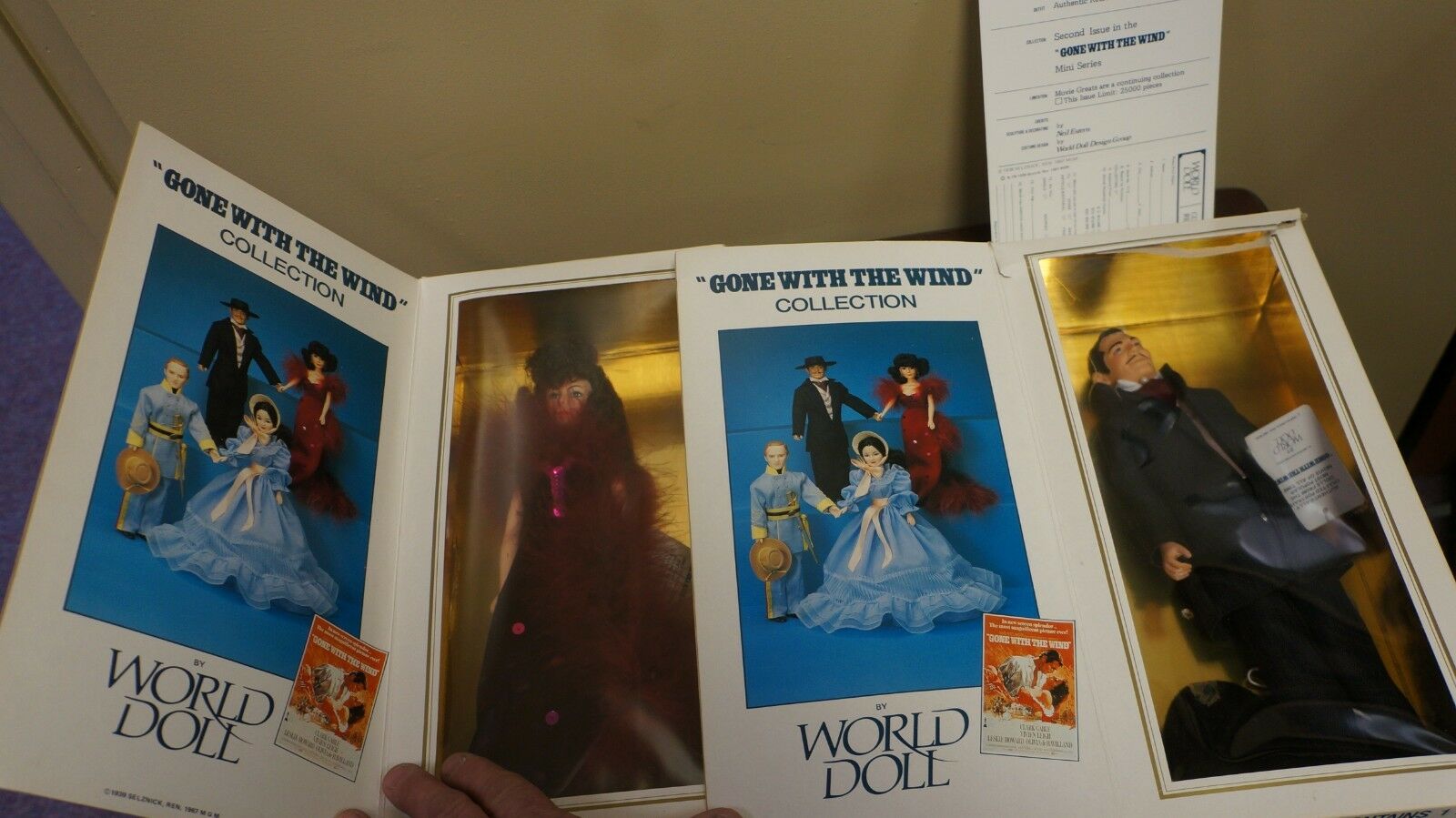 Lot Of 2 1989 World Doll Gone With The Wind L.e. Rhett Butler/scarlett Ohara Nib