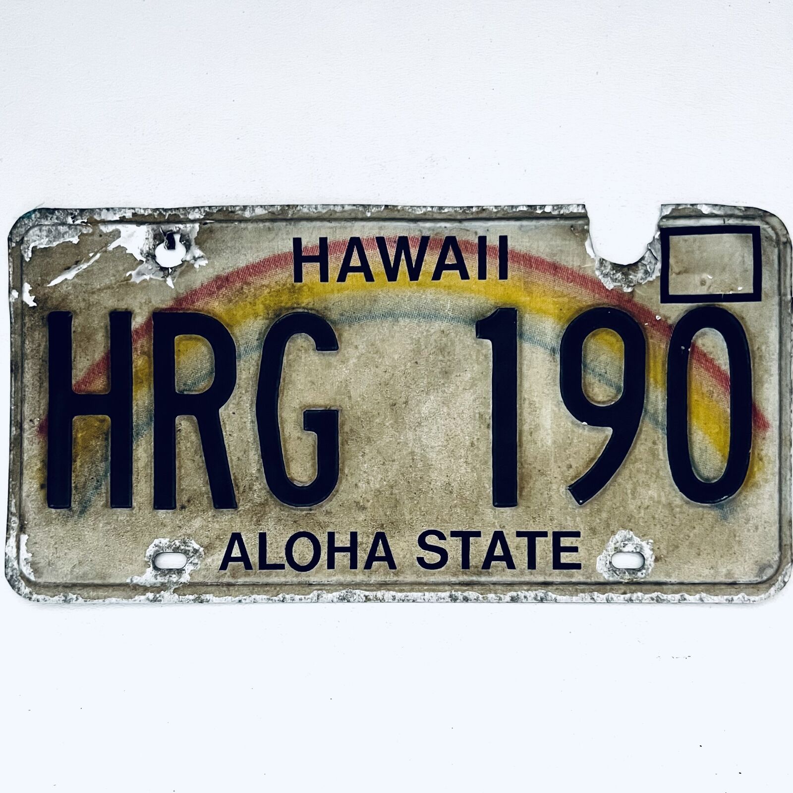 United States Hawaii Aloha Passenger License Plate Hrg 190