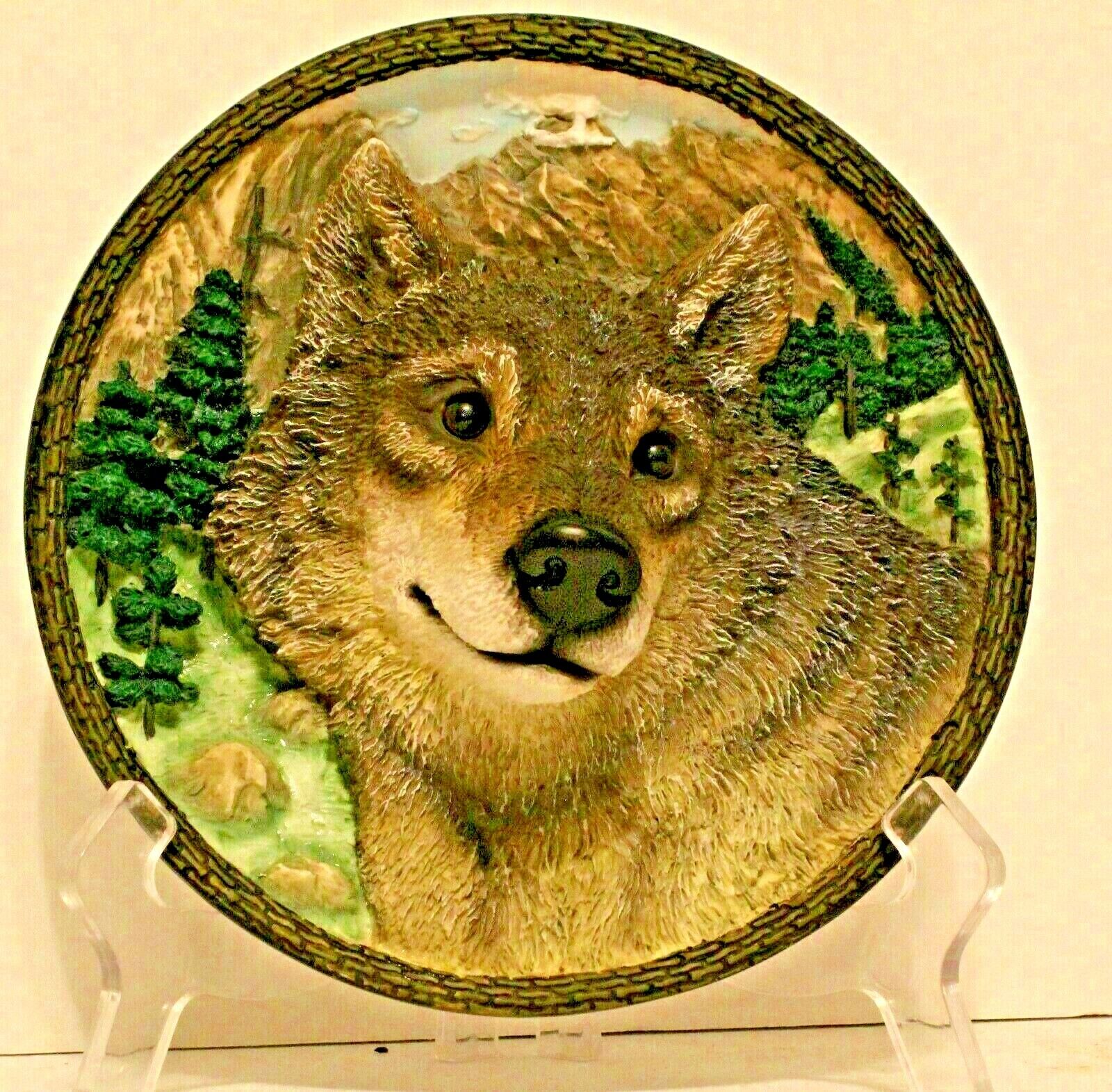 Bradford Exchange The Wolf Faces Of The Wild 1st Issue Decorative Plate B13634
