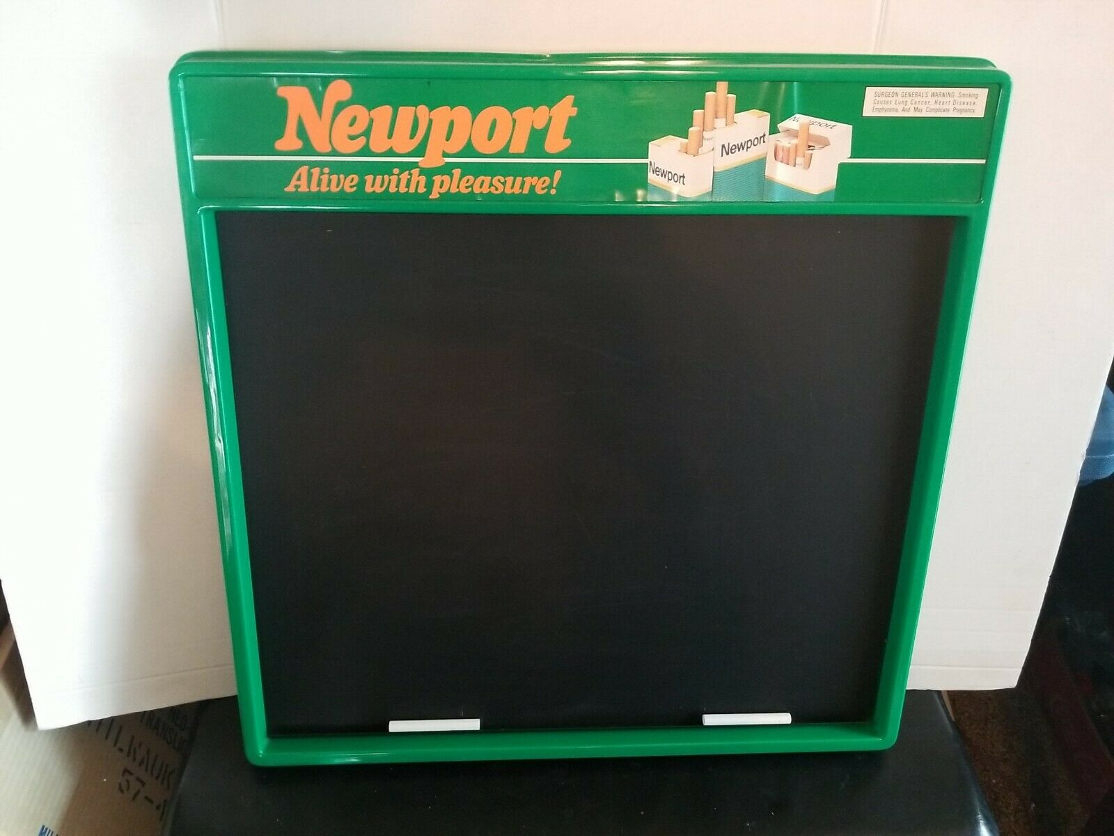 Newport Cigarettes Smoking Store Advertising Chalkboard Bar Sign Rare