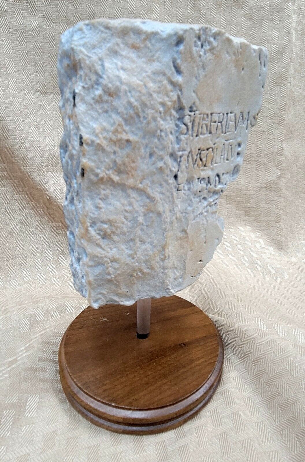 Pilate Stone Plaque 1/6th Scale Miniature Historical Archeology Sculpture