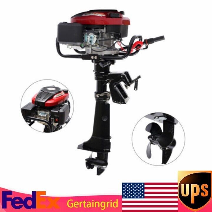 Hangkai Outboard Motor Fishing Boat Engine With Air Cooling 7hp 4-stroke 196cc