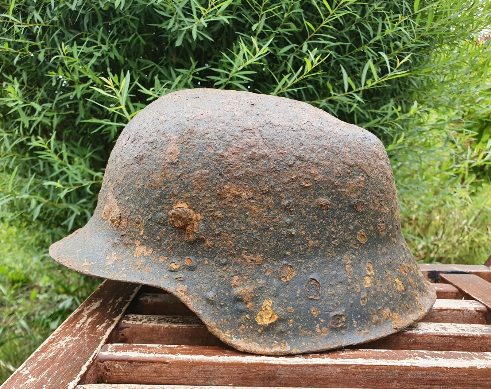 Original German Helmet M42 Relic Of Battlefield Ww2 World War 2