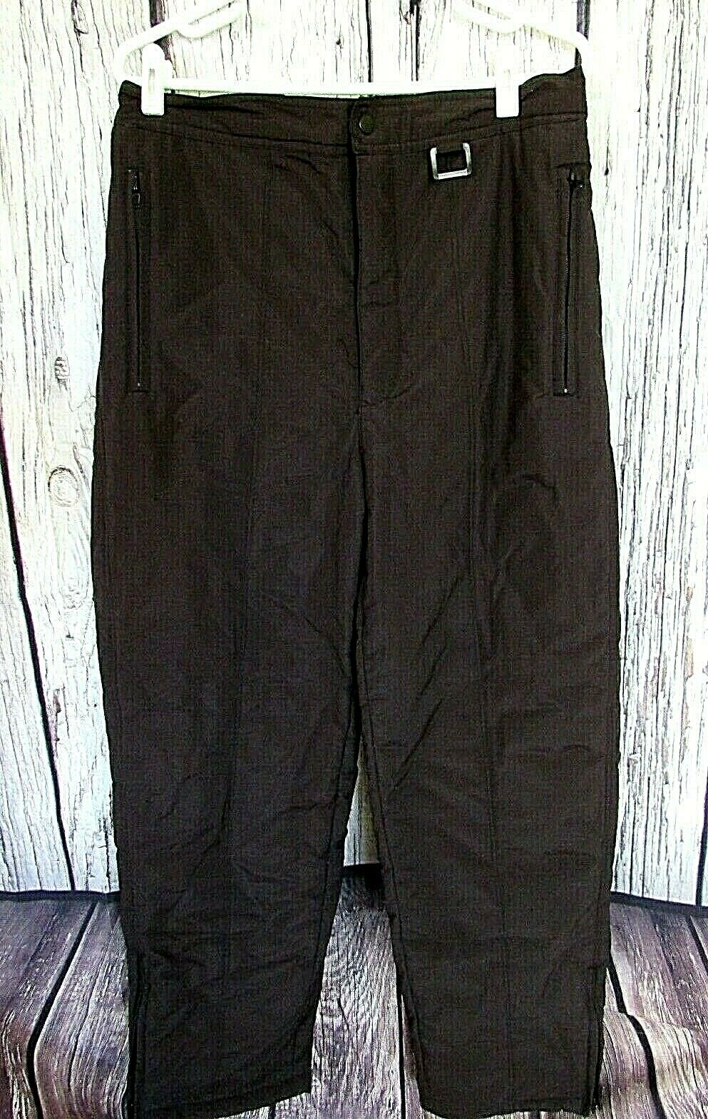Chalet Ski Wear Men’s Pants Size Xl Zip Safe Pockets Solid Black