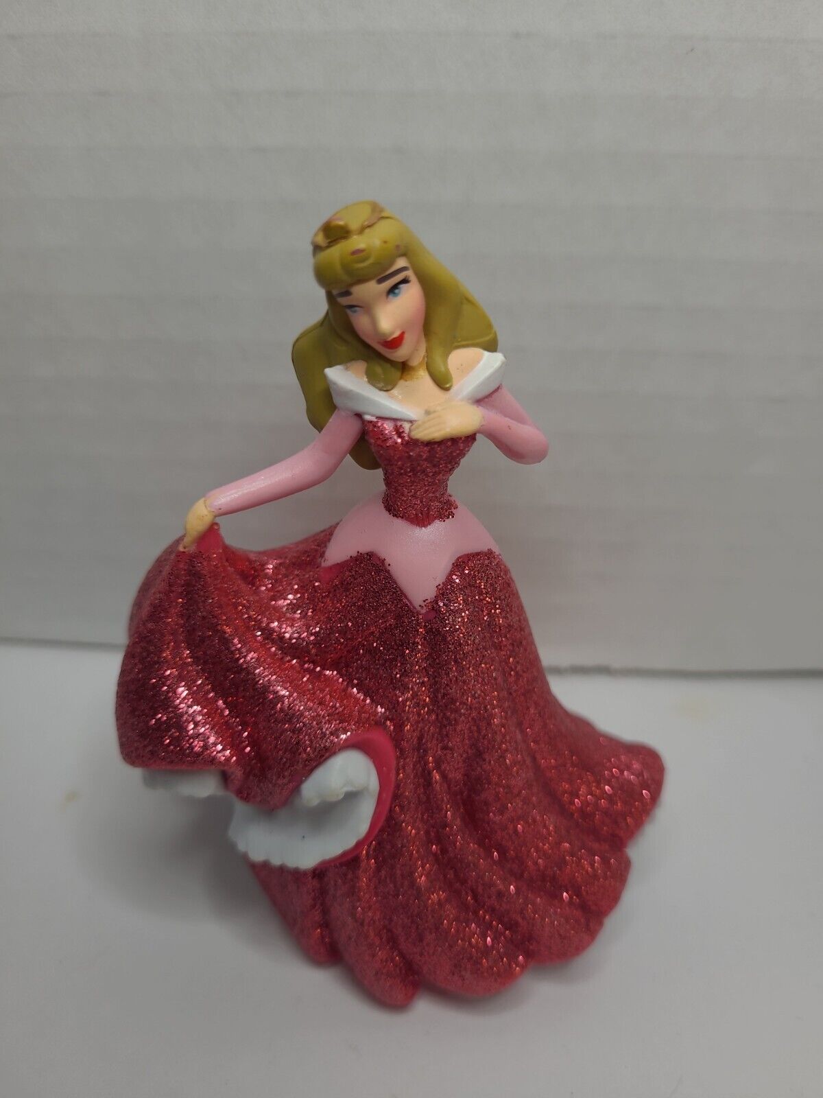 Disney Princess Aurora Sleeping Beauty Glitter Figure Figurine Cake Topper