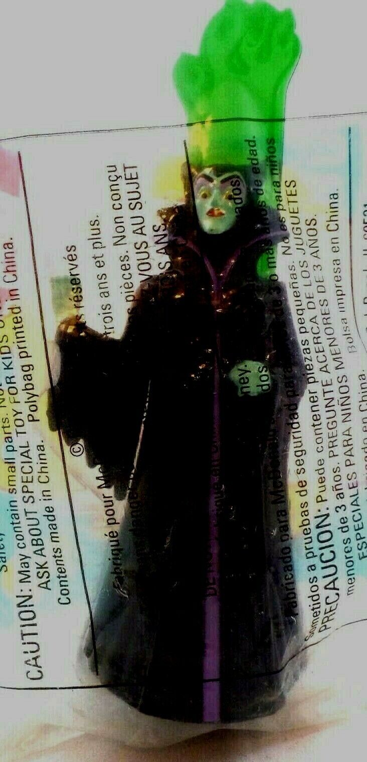 Maleficent Figure W/ruler Toy Mcd Mip Disney '96 Sleeping Beauty Diva Villain