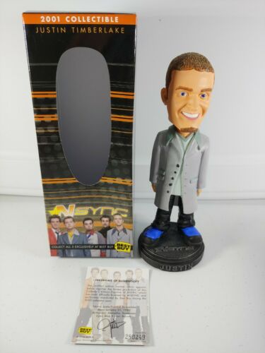 2001 Justin Timberlake 8" Bobblehead With Box Coa - Best Buy Exclusive