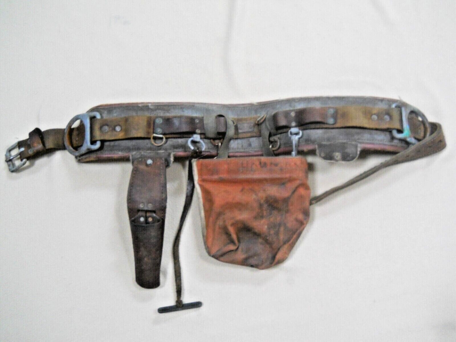 Vintage 1975 Buckingham Lineman's Ironworkers Tool Belt