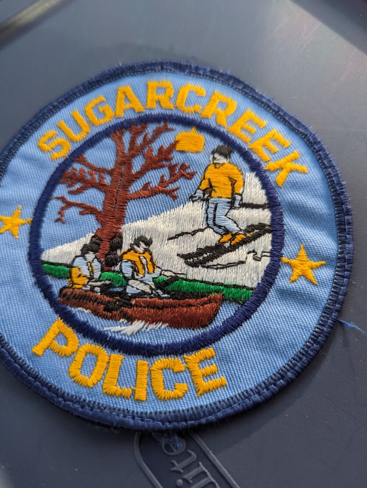 Sugarcreek Ohio Police Cloth Patch ~ Vintage ~ Unused ~ 4 In ~ Rare ~ Free Ship